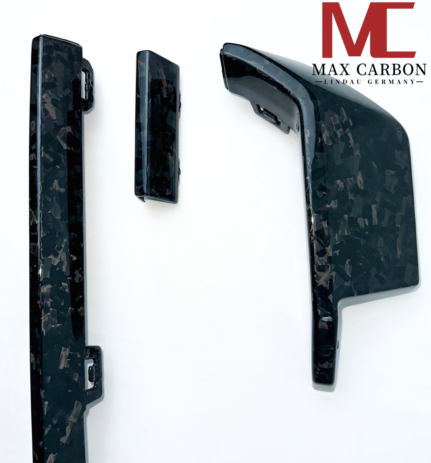 MAX CARBON Performance Diffuser Strips Replacement Rear Bumper for BMW M3 G80 G81 M4 G82 G83 