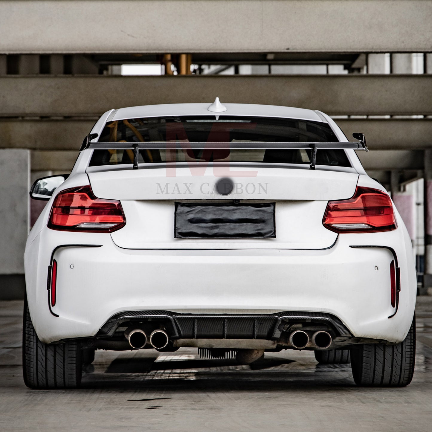 MAX CARBON Performance Dry Carbon Prepreg Rear Wing Spoiler fits for BMW M2 F87 M3 F80 M4 F82