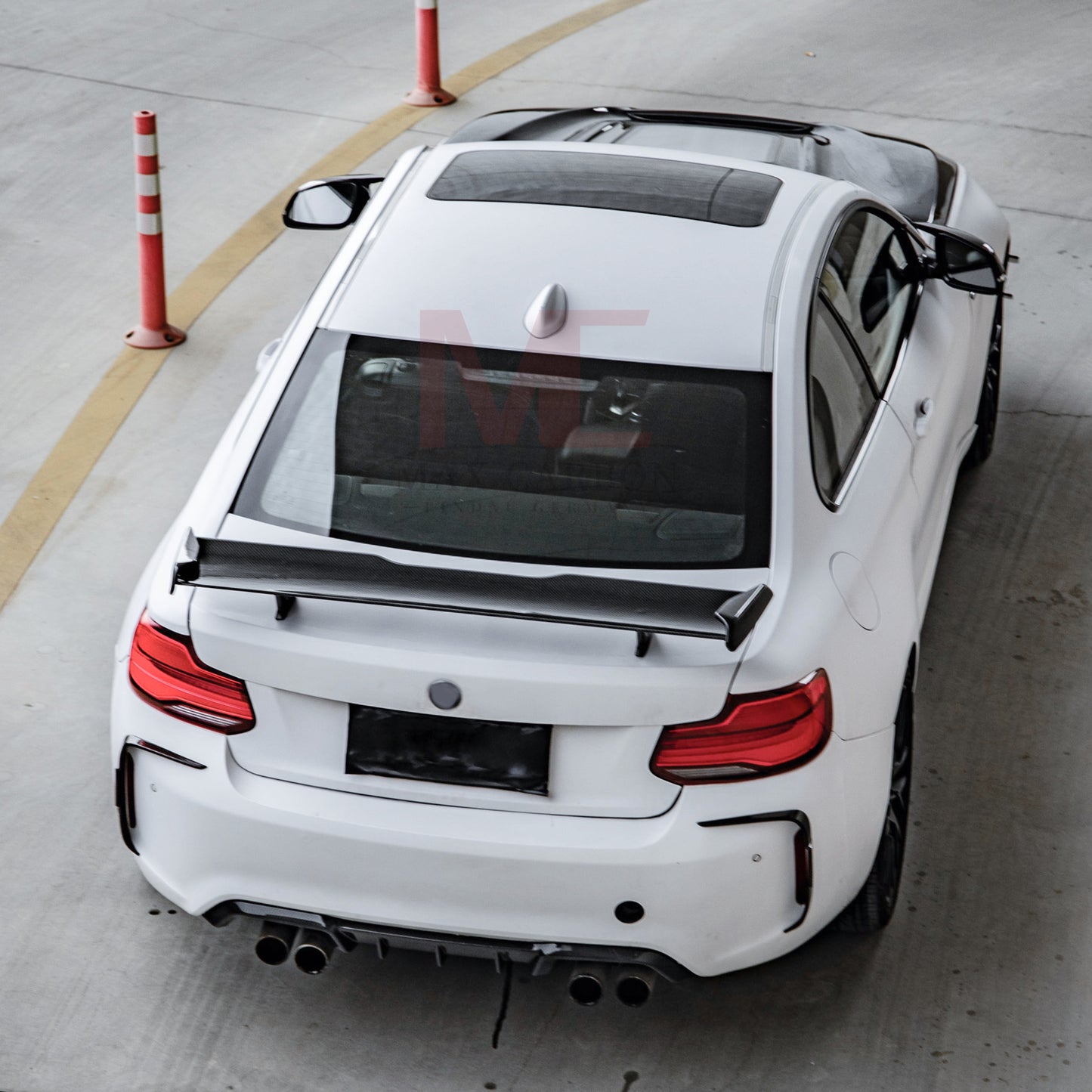 MAX CARBON Performance Dry Carbon Prepreg Rear Wing Spoiler fits for BMW M2 F87 M3 F80 M4 F82