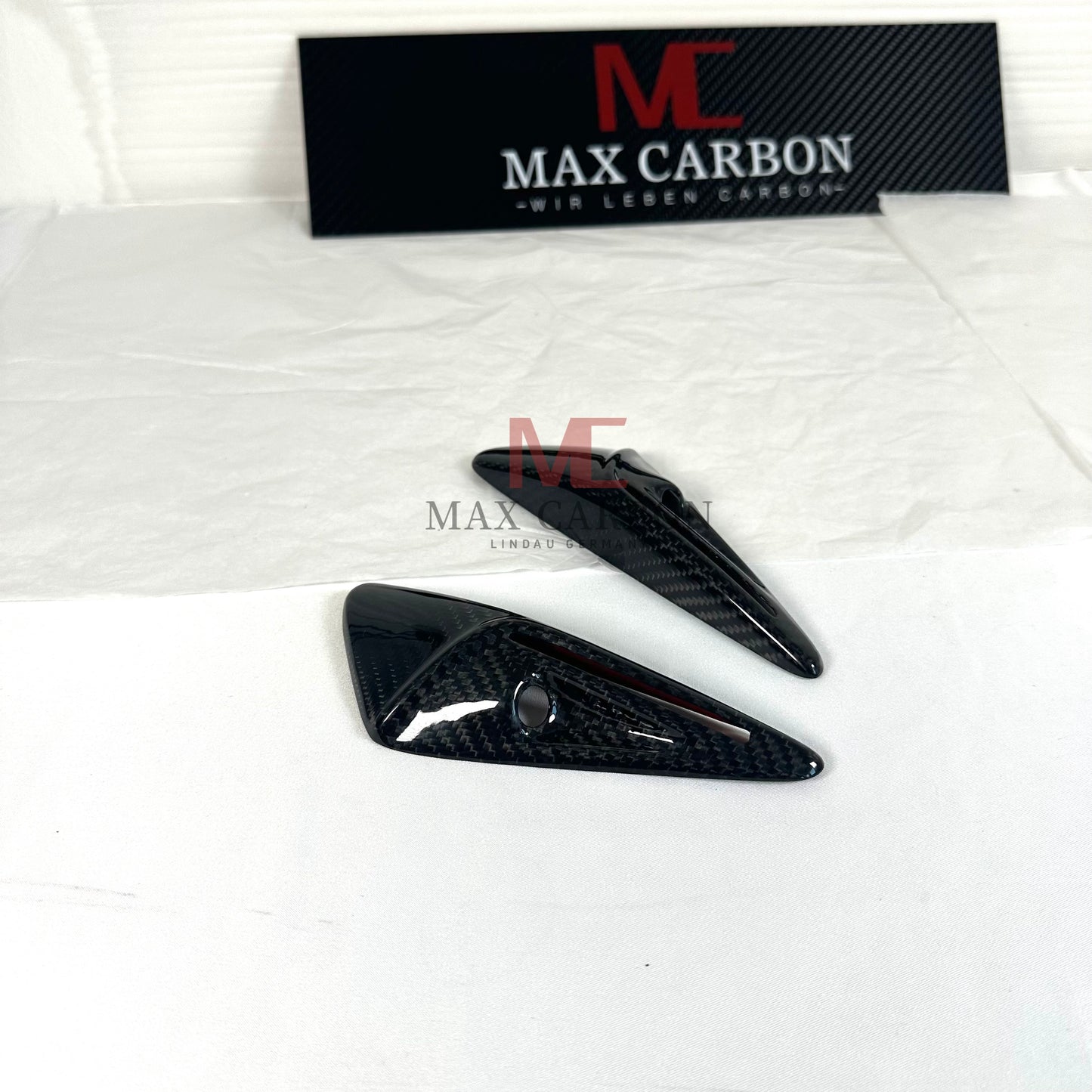 MC MAX CARBON Performance Camera Side Cover Panels in Set for TESLA MODEL 3 MODEL Y