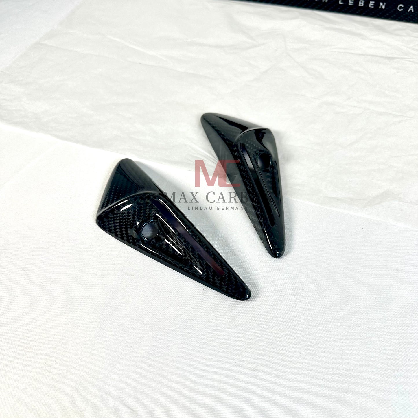 MC MAX CARBON Performance Camera Side Cover Panels in Set for TESLA MODEL 3 MODEL Y