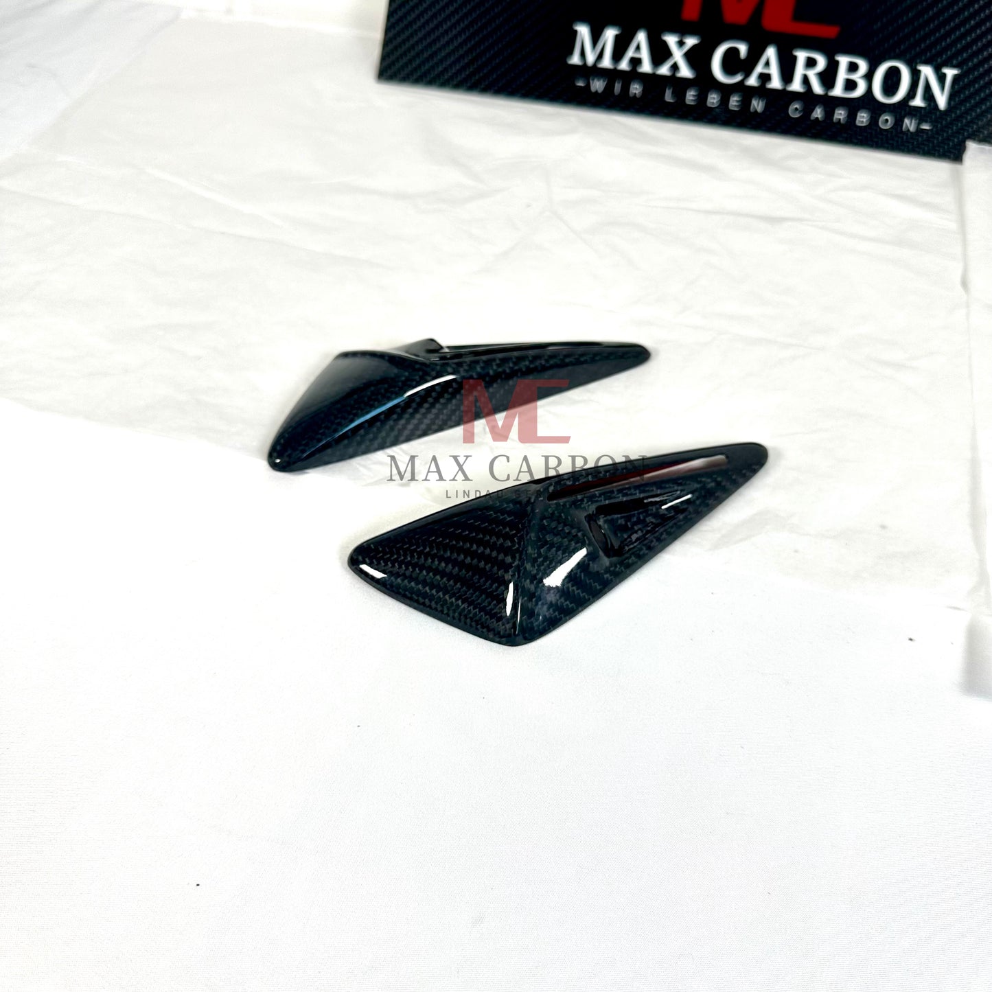 MC MAX CARBON Performance Camera Side Cover Panels in Set for TESLA MODEL 3 MODEL Y