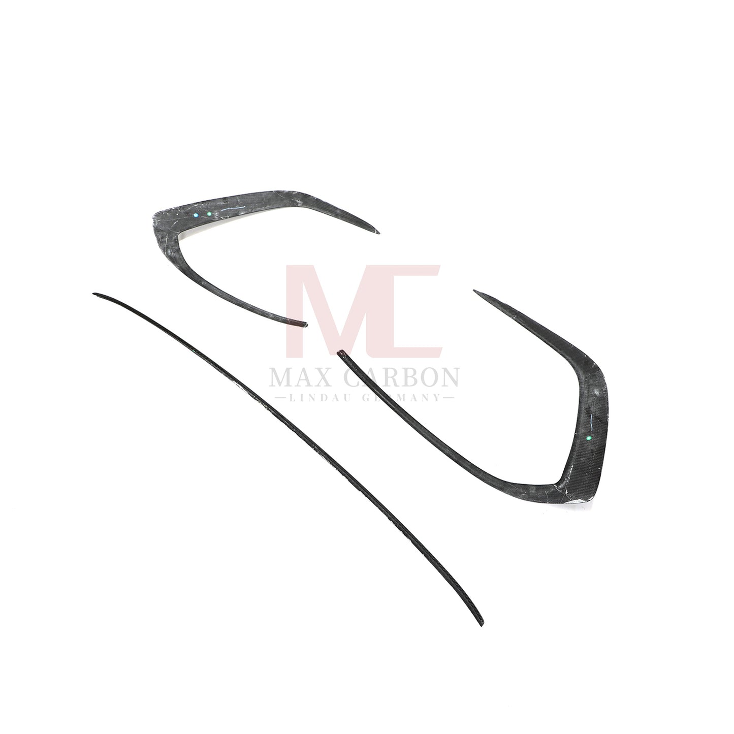 MC Dry Carbon Performance Pare-chocs avant Canards Flaps AERO Flick pour VW Golf MK8 GTI 