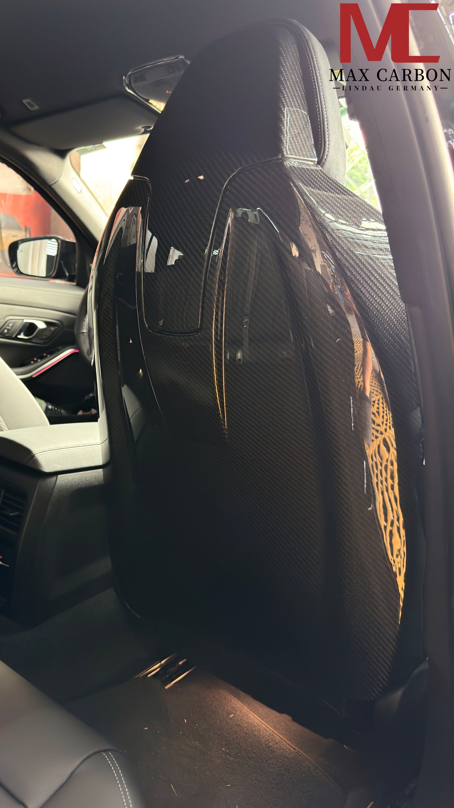 MAX CARBON Complete dry carbon seat replacement suitable for BMW M3 G80 G81 X3M X4M F97 F98 M2 G87 M4 G82 G83 M8 F92 F81 