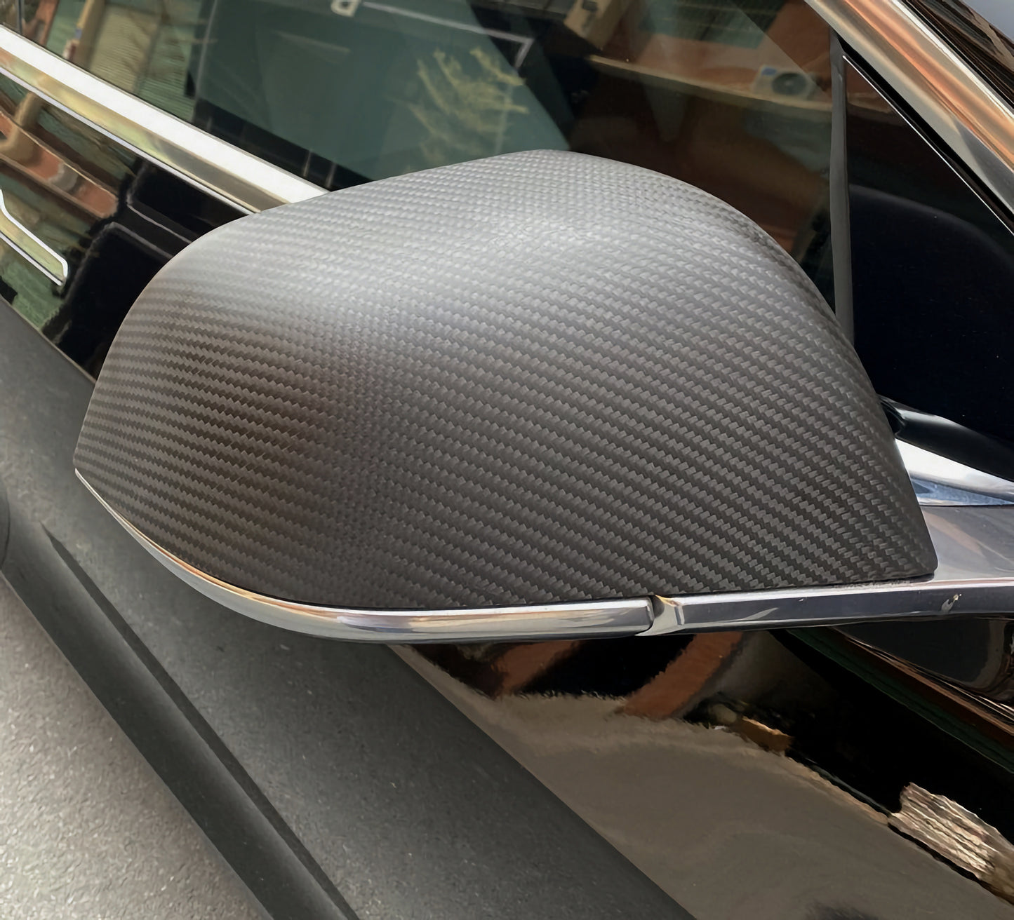 MC MAX CARBON Performance mirror caps for Tesla Model Y