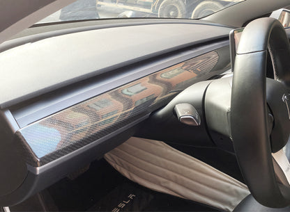 MAX CARBON Performance dashboard cover panels in a set for TESLA MODEL 3 MODEL Y
