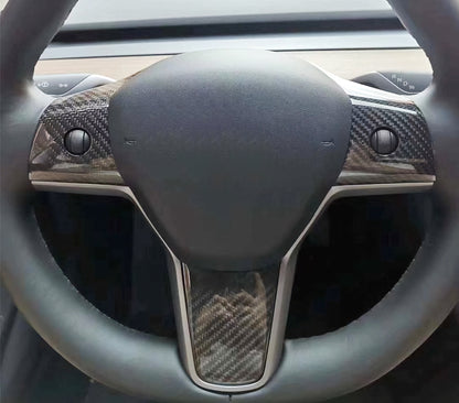 MAX CARBON Performance steering wheel covers Performance in a set for TESLA MODEL 3 MODEL Y