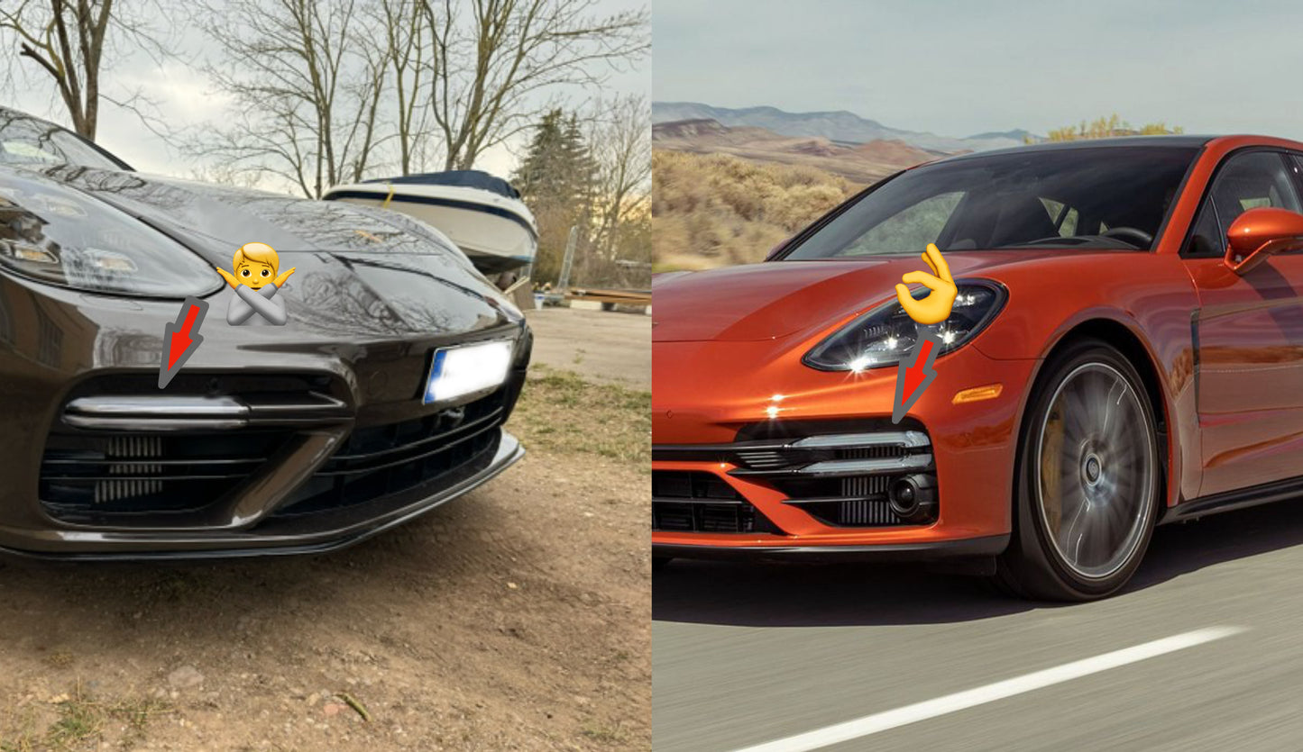 MAX CARBON DRY CARBON front lip spoiler suitable for Porsche Panamera 971 971.1 971.2 Turbo S 