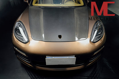 MAX CARBON DRY Carbon bonnet hood suitable for Porsche Panamera 970