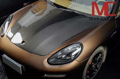 MAX CARBON DRY Carbon bonnet hood suitable for Porsche Panamera 970