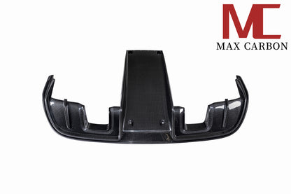 MAX CARBON DRY Carbon rear diffuser replacement diffuser suitable for Porsche 718 982 Cayman Boxster only GT4 and Spyder 