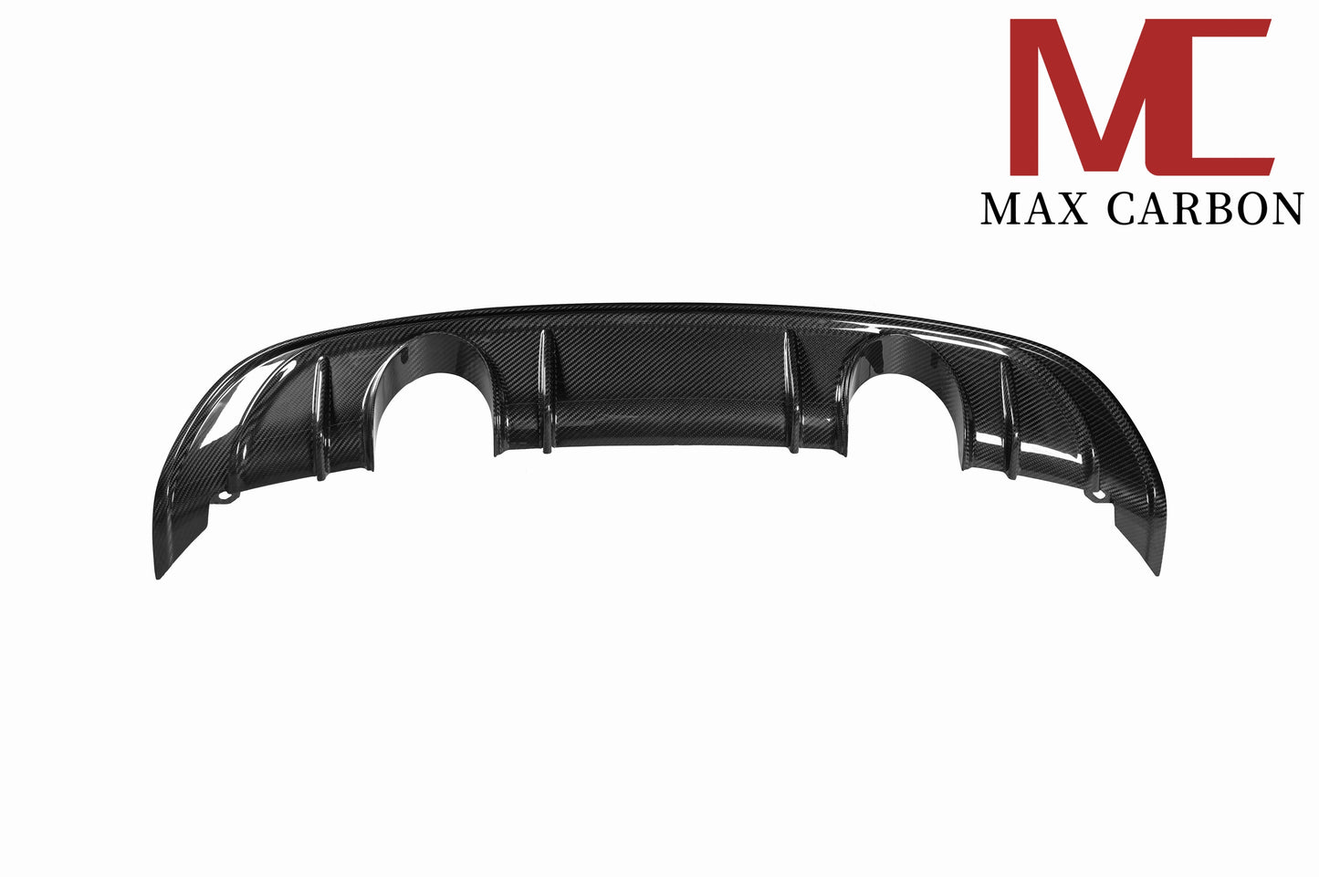 MAX CARBON DRY Carbon rear diffuser replacement diffuser suitable for Porsche 718 982 Cayman Boxster S GTS including exhaust covers in black