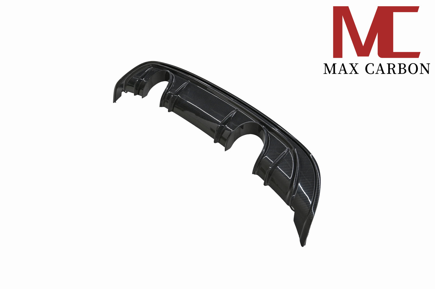 MAX CARBON DRY Carbon rear diffuser replacement diffuser suitable for Porsche 718 982 Cayman Boxster S GTS including exhaust covers in black