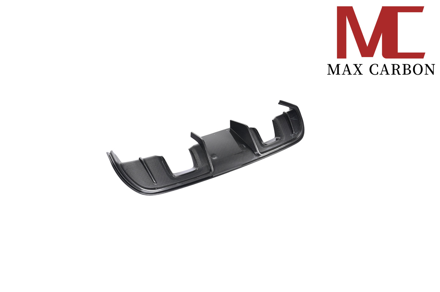 MAX CARBON DRY Carbon rear diffuser replacement diffuser suitable for Porsche 718 982 Cayman Boxster S GTS including exhaust covers in black 