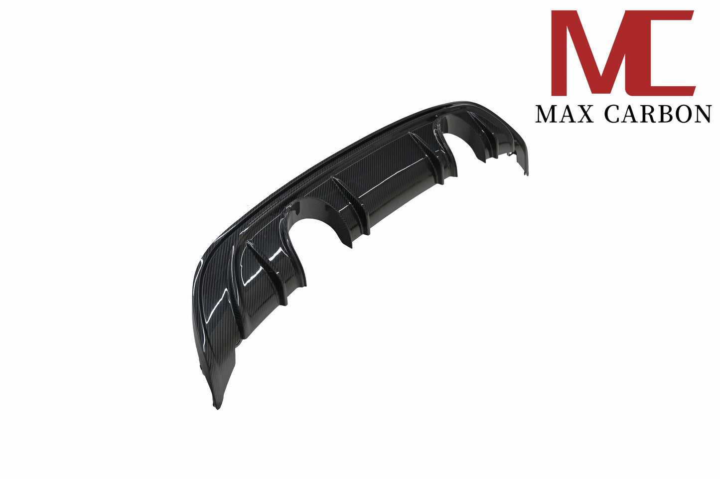 MAX CARBON DRY Carbon rear diffuser replacement diffuser suitable for Porsche 718 982 Cayman Boxster S GTS including exhaust covers in black