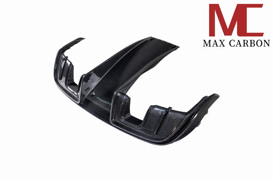 MAX CARBON DRY Carbon rear diffuser replacement diffuser suitable for Porsche 718 982 Cayman Boxster only GT4 and Spyder 