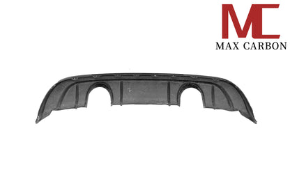 MAX CARBON DRY Carbon rear diffuser replacement diffuser suitable for Porsche 718 982 Cayman Boxster S GTS including exhaust covers in black