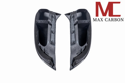 MAX CARBON DRY Carbon air intakes side replacement suitable for Porsche 718 982 Cayman Boxster 