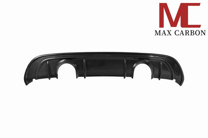MAX CARBON DRY Carbon rear diffuser replacement diffuser suitable for Porsche 718 982 Cayman Boxster S GTS including exhaust covers in black