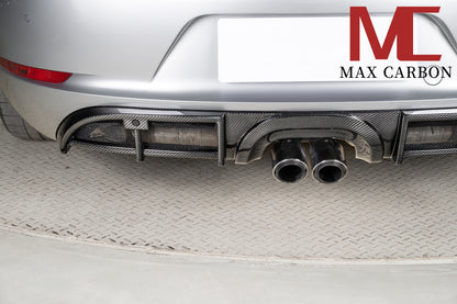MAX CARBON DRY Carbon rear diffuser replacement diffuser suitable for Porsche 718 982 Cayman Boxster 