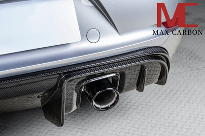 MAX CARBON DRY Carbon rear diffuser replacement diffuser suitable for Porsche 718 982 Cayman Boxster only GT4 and Spyder 