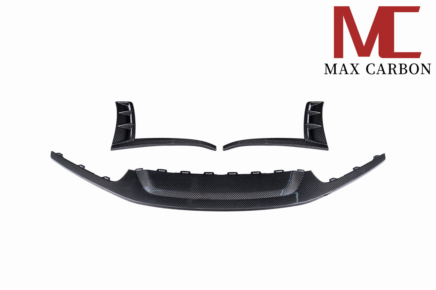 MAX CARBON DRY Carbon front lip replacement suitable for Porsche 718 982 Cayman Boxster only GT4 and Spyder 