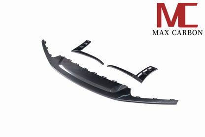 MAX CARBON DRY Carbon front lip replacement suitable for Porsche 718 982 Cayman Boxster only GT4 and Spyder 