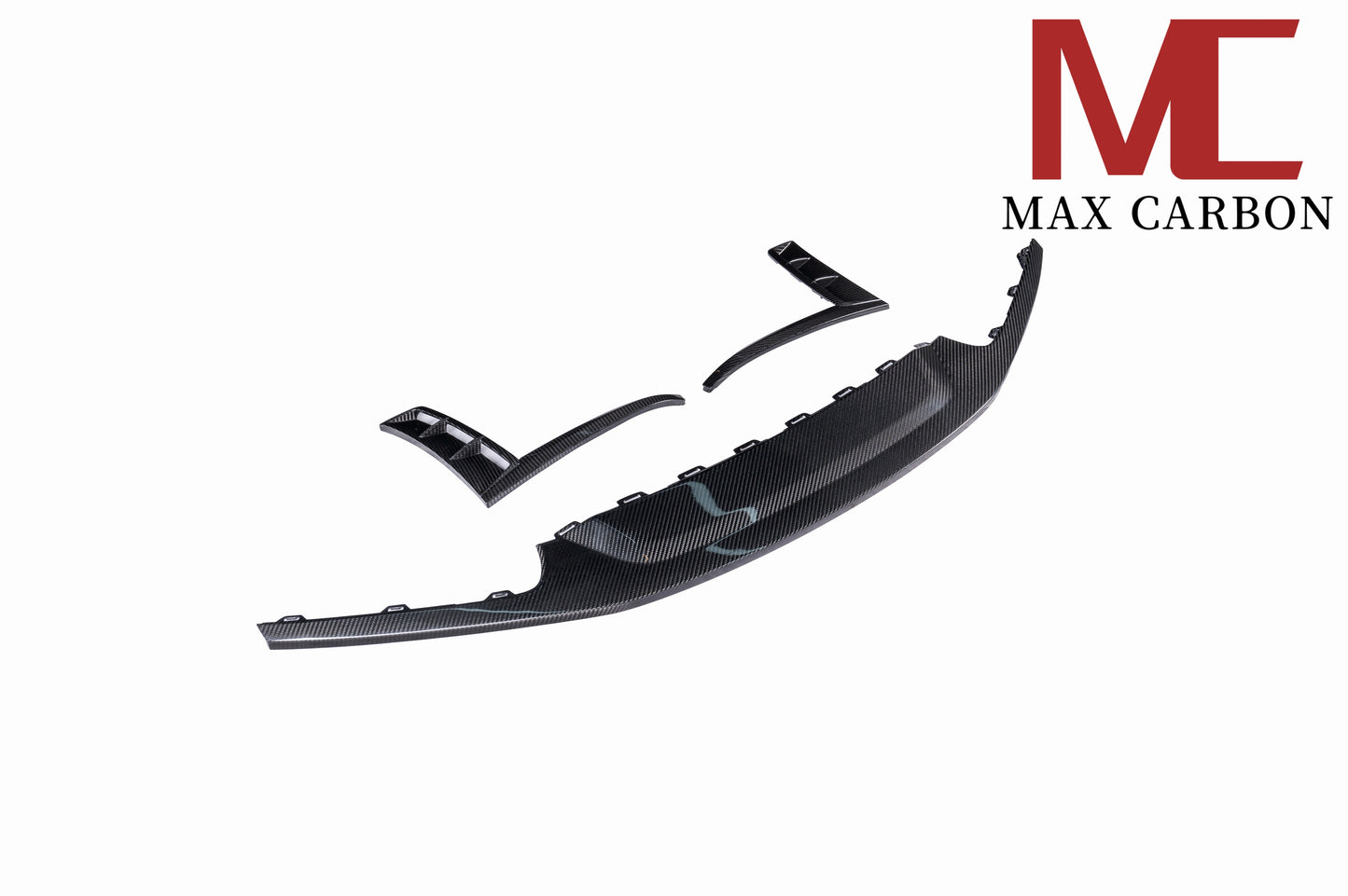 MAX CARBON DRY Carbon front lip replacement suitable for Porsche 718 982 Cayman Boxster only GT4 and Spyder 