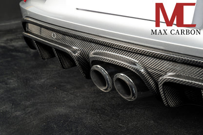 MAX CARBON DRY Carbon rear diffuser replacement diffuser suitable for Porsche 718 982 Cayman Boxster 