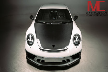 MAX CARBON DRY Carbon bonnet hood suitable for Porsche 911 991