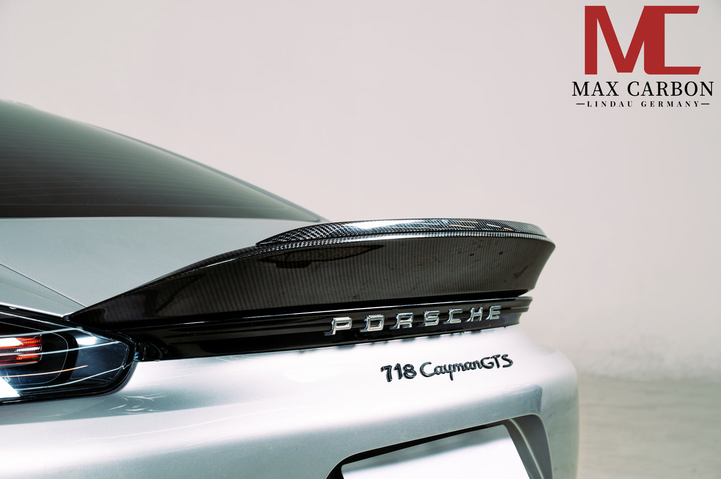 MAX CARBON DRY Carbon Spoiler Rear Spoiler suitable for Porsche 718 982 Cayman Boxster