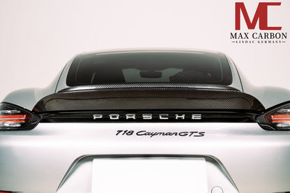 MAX CARBON DRY Carbon Spoiler Rear Spoiler suitable for Porsche 718 982 Cayman Boxster