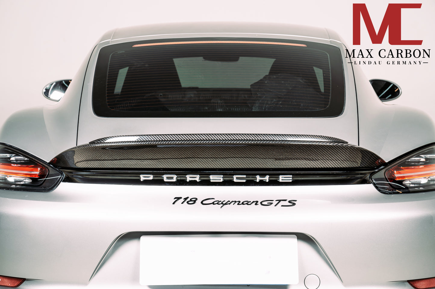 MAX CARBON DRY Carbon Spoiler Rear Spoiler suitable for Porsche 718 982 Cayman Boxster