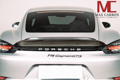 MAX CARBON DRY Carbon Spoiler Rear Spoiler suitable for Porsche 718 982 Cayman Boxster