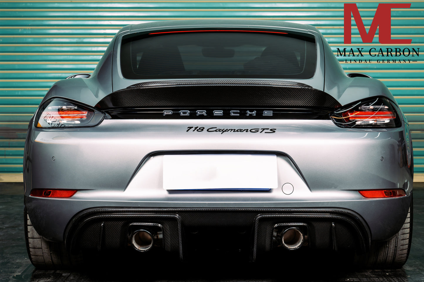 MAX CARBON DRY Carbon Spoiler Rear Spoiler suitable for Porsche 718 982 Cayman Boxster