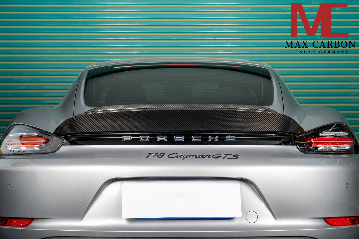 MAX CARBON DRY Carbon Spoiler Rear Spoiler suitable for Porsche 718 982 Cayman Boxster