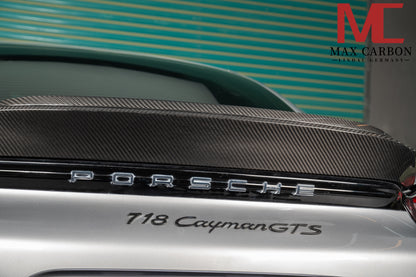 MAX CARBON DRY Carbon Spoiler Rear Spoiler suitable for Porsche 718 982 Cayman Boxster