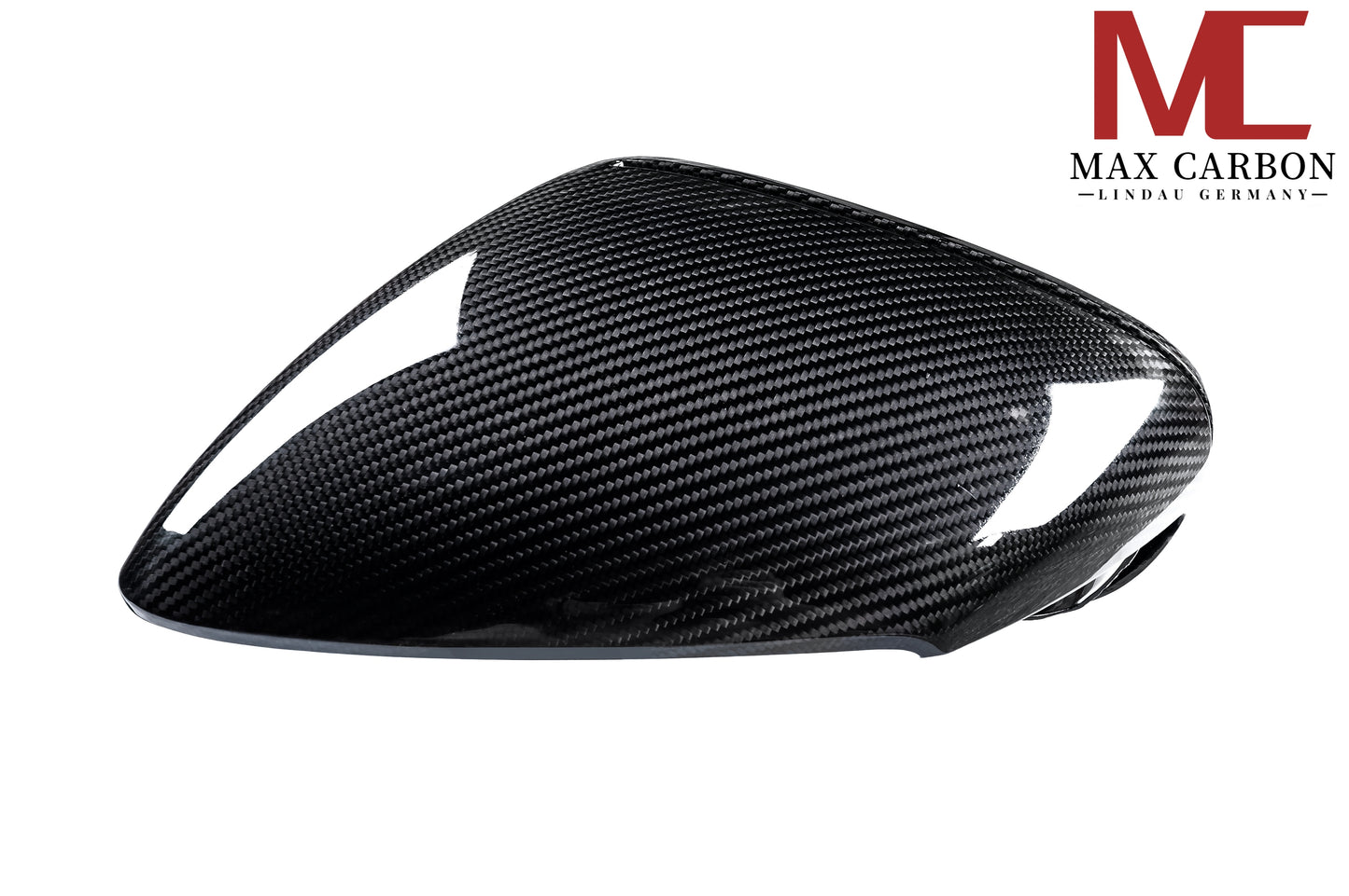 MAX CARBON Performance genuine dry carbon replacement mirror caps for Porsche 911 992 Taycan