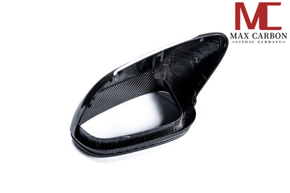 MAX CARBON Performance genuine dry carbon replacement mirror caps for Porsche 911 992 Taycan