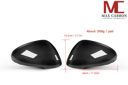 MC Performance MAX CARBON replacement mirror caps for Porsche Macan 95B GTS Turbo S