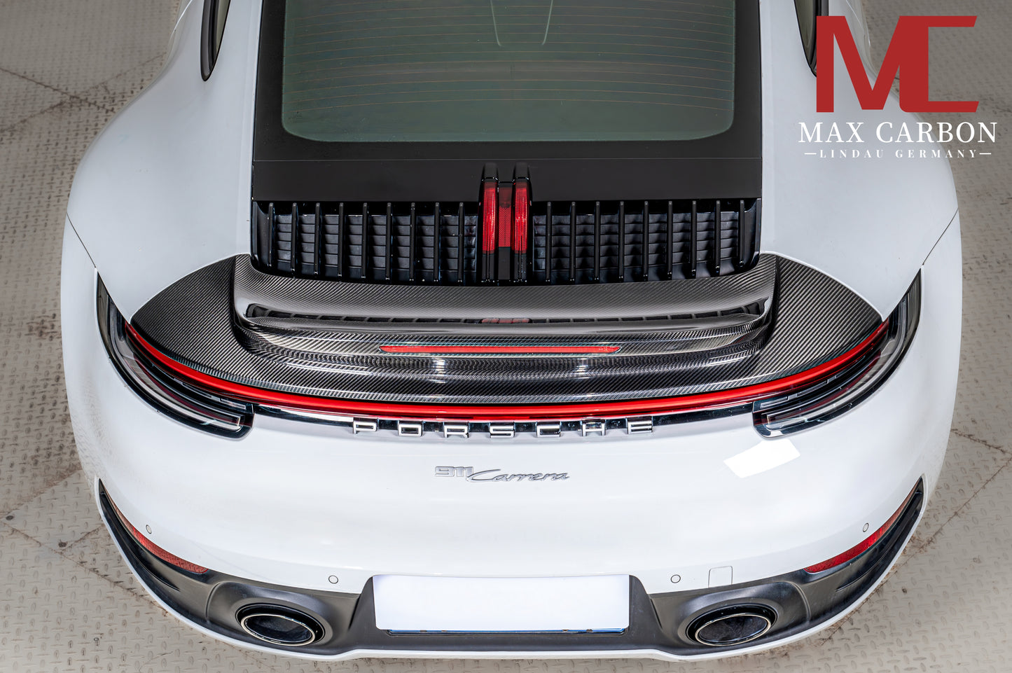 MAX CARBON Rear Wing Spoiler Replacement for Porsche 911 992 Carrera 4 S 4S Targa 4S