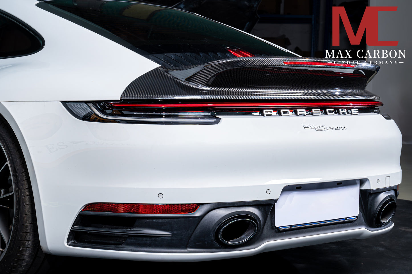 MAX CARBON Rear Wing Spoiler Replacement for Porsche 911 992 Carrera 4 S 4S Targa 4S