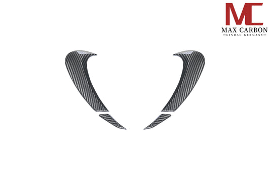 MAX CARBON DRY Carbon Front Covers Headlight Fender Covers for Porsche Cayenne S GTS 9YA .2