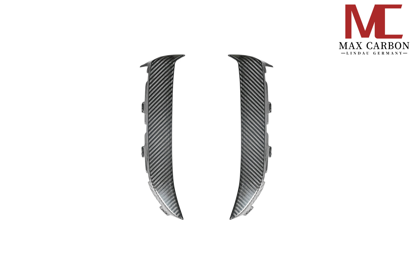 MAX CARBON DRY CARBON Front Bumper Covers Small Air Intake Covers for Porsche Cayenne 9YA 9Y0 Facelift Turbo, Turbo S, Turbo GT 