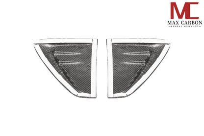 MAX CARBON DRY Carbon Side Door Panels Fender Covers for Porsche Cayenne S GTS 9YA 9Y0