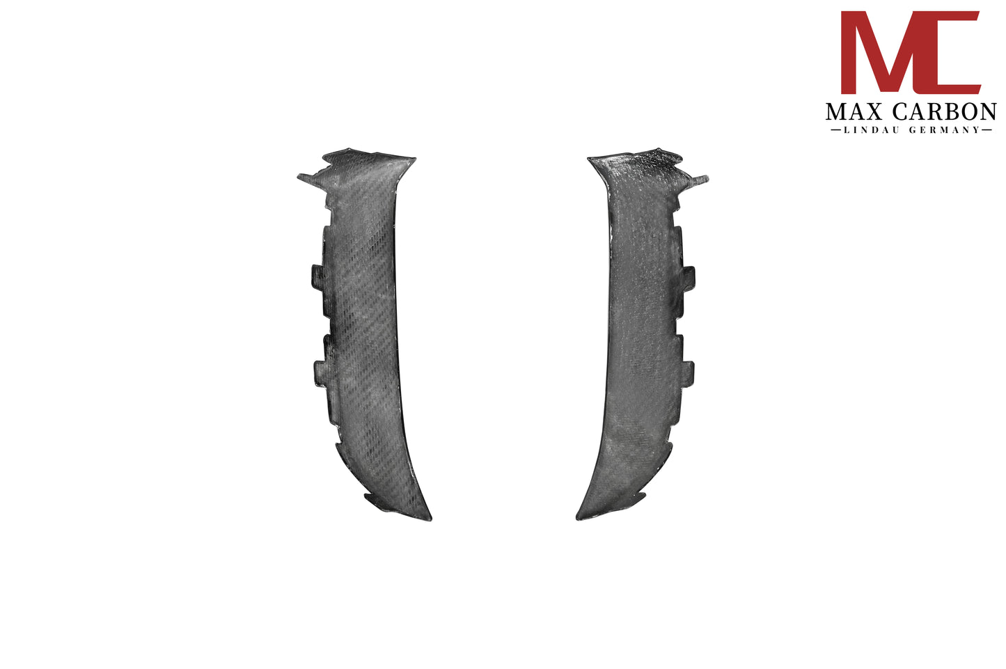 MAX CARBON DRY CARBON Front Bumper Covers Small Air Intake Covers for Porsche Cayenne 9YA 9Y0 Facelift Turbo, Turbo S, Turbo GT 