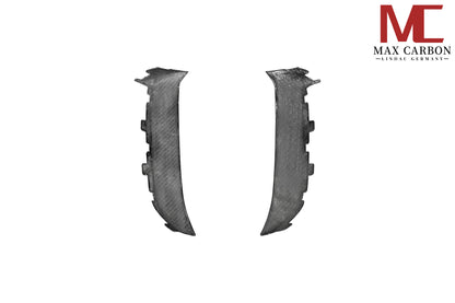 MAX CARBON DRY CARBON Front Bumper Covers Small Air Intake Covers for Porsche Cayenne 9YA 9Y0 Facelift Turbo, Turbo S, Turbo GT 