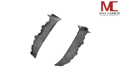 MAX CARBON DRY CARBON Front Bumper Covers Small Air Intake Covers for Porsche Cayenne 9YA 9Y0 Facelift Turbo, Turbo S, Turbo GT 