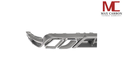 MAX CARBON DRY Carbon Diffuser Rear Diffuser for Porsche Cayenne 9YA 9Y0 SUV Coupé