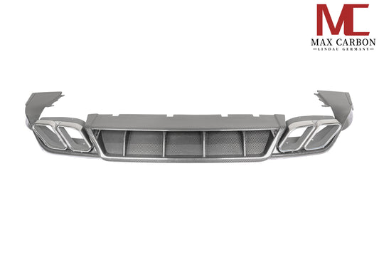 MAX CARBON DRY Carbon Diffuser Rear Diffuser for Porsche Cayenne 9YA 9Y0 SUV Coupé